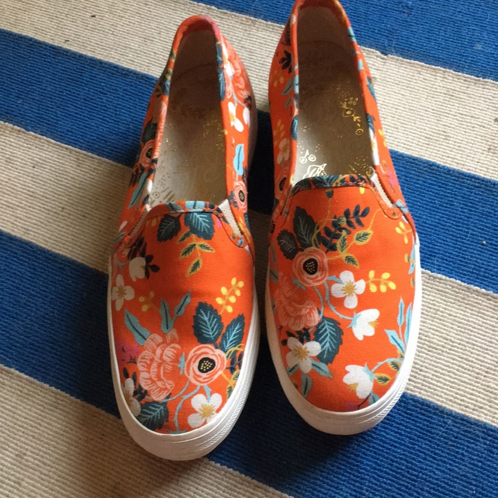 Rifle Paper Double Decker Keds loafer